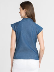 Aurora Denim Top from Shaye India , Top for women