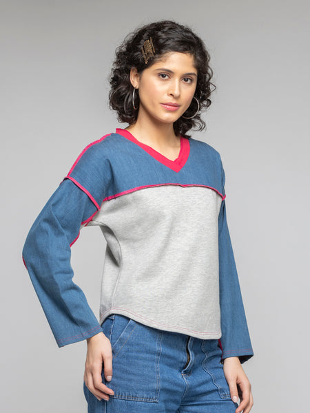 Preppie Sweatshirt from Shaye India , Sweatshirt for women