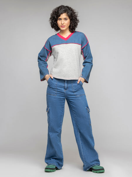 Preppie Sweatshirt from Shaye India , Sweatshirt for women