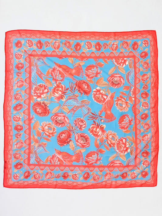 Azure Bloom Scarf