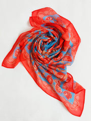 Azure Bloom Scarf
