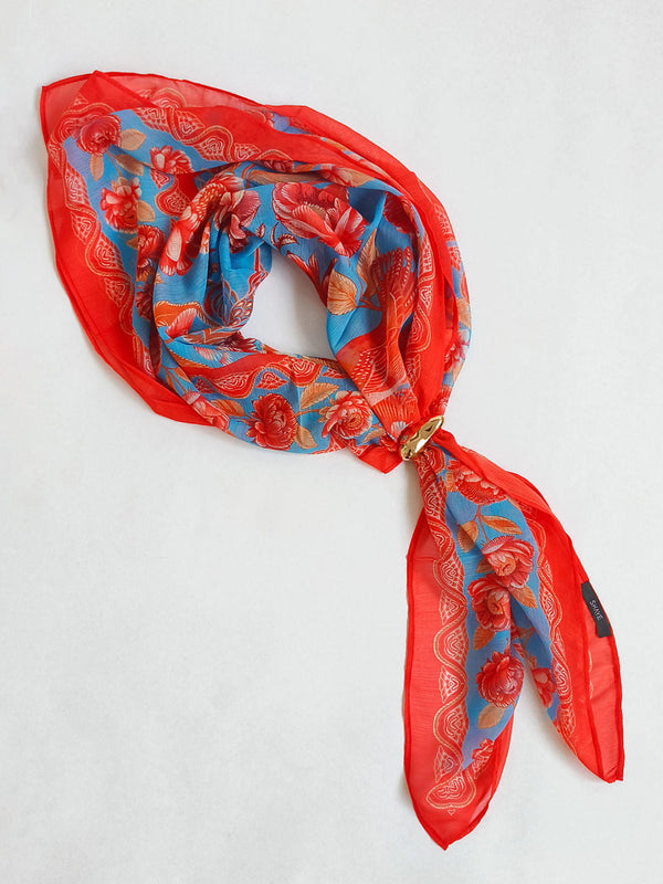 Azure Bloom Scarf from Shaye India , Scarf for women