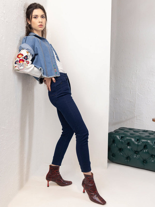 Denim Crop Shirt from Shaye , Shirt for women