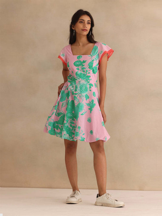short dresses india White Printed Short Dress