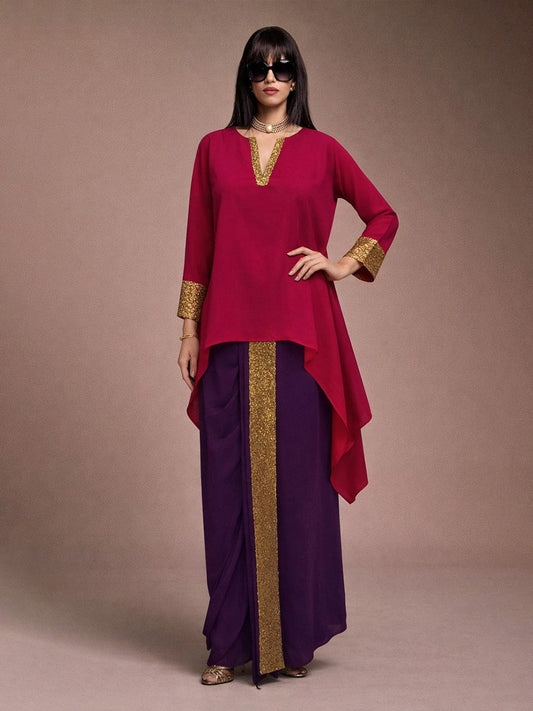 Celebrate Top and Dhoti Pants Set from Shaye India , Co-ord set for women