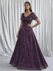 Bouquet Skirt and Cropped Top Set from Shaye India , Co-ord set for women