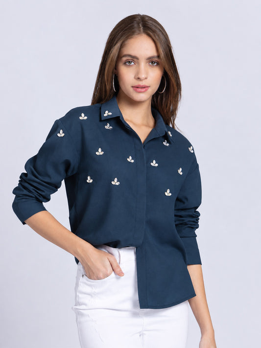 Tamara Shirt Navy Blue