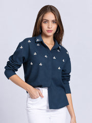 Tamara Shirt Navy Blue