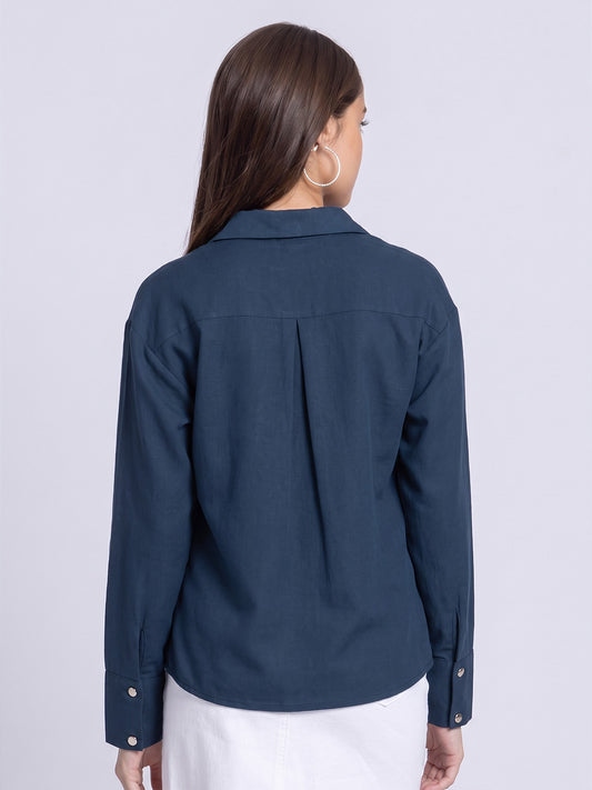 Tamara Shirt Navy Blue