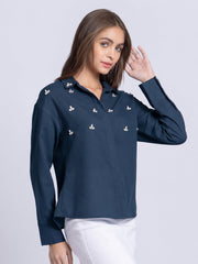 Tamara Shirt Navy Blue