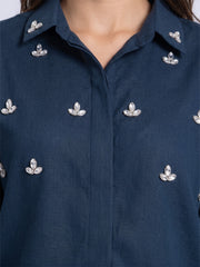 Tamara Shirt Navy Blue