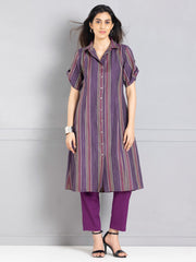 Purple Shirt Kurta from Shaye , Kurta for women