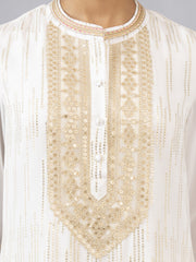 Embroidery Neck Lurix Partywear Long Kurta Set from Shaye , Kurta Set for women