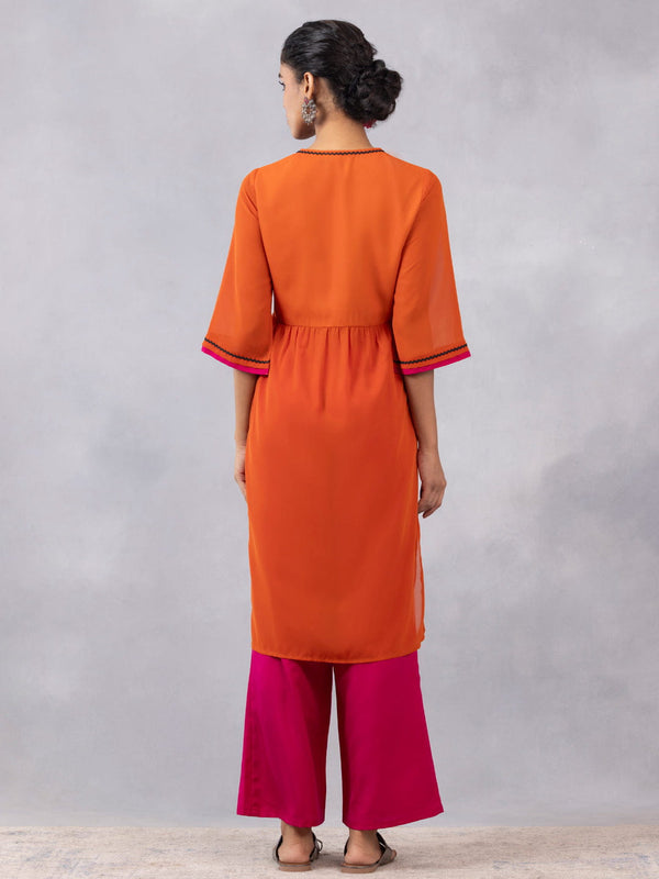 Basant Long Slit Kurta Set With Dupatta from Shaye , Kurta Pajama 2 piece set for women