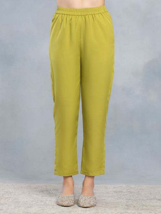 Lime Green Pant from Shaye India , Pants for women