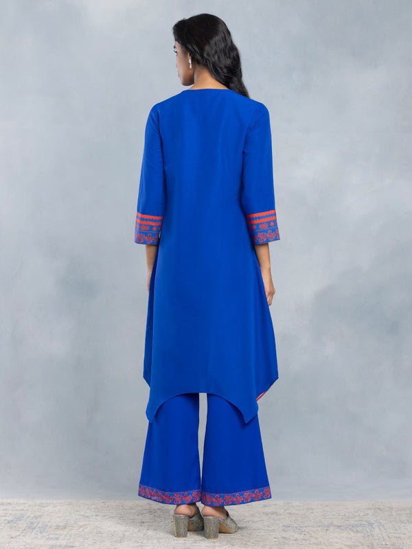 A-line Asymmetric Embroidered Kurta Set from Shaye , Kurta Set for women