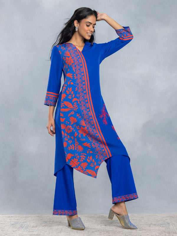A-line Asymmetric Embroidered Kurta Set from Shaye , Kurta Set for women