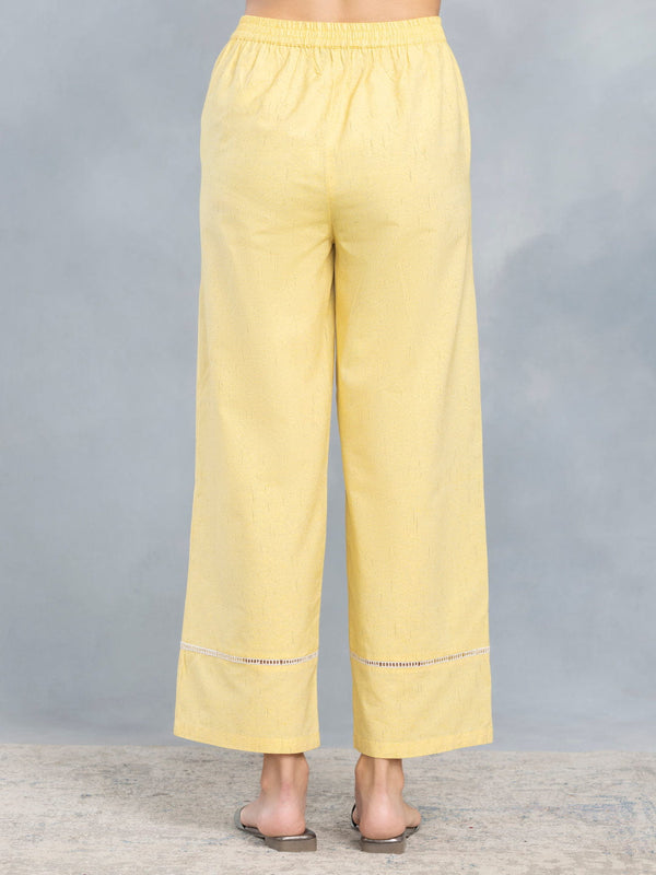 Yellow Mirror Work A line Kurta Set With Dupatta from Shaye , Kurta Pajama 2 piece set for women