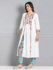 White Paisley Print Kurta from Shaye India , Kurta for women