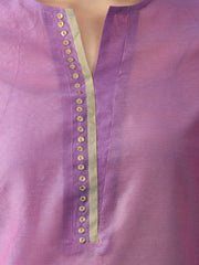 Purple Gold & Sequined Straight Kurta from Shaye India , Kurta for women