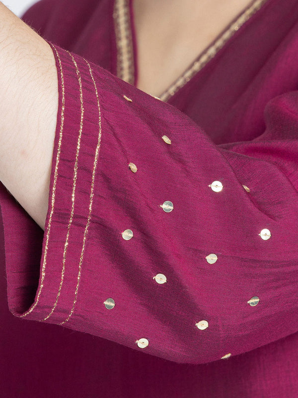 Rani Pink Sequin Work Kurti from Shaye India , Kurti for women