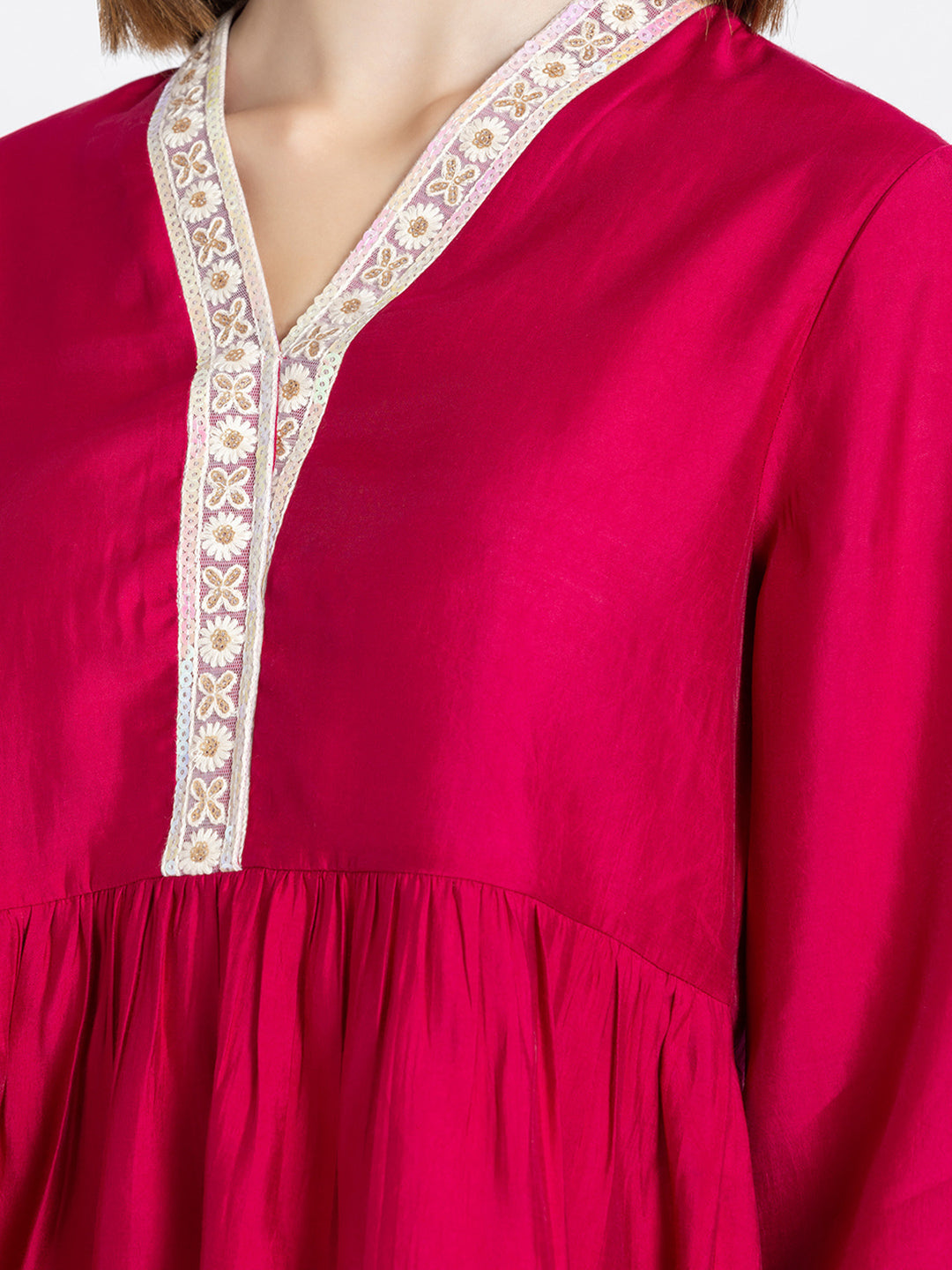 Pink Empire Waist Kurti from Shaye India , Kurti for women