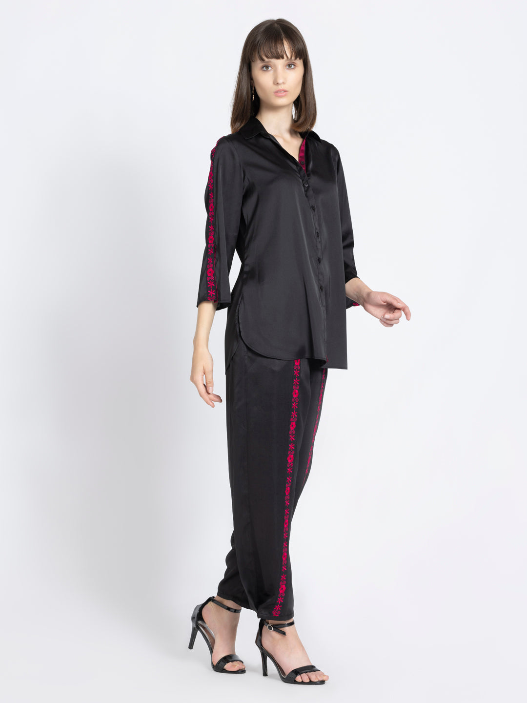 Black Floral Co ord Set from Shaye India , Coord Set for women