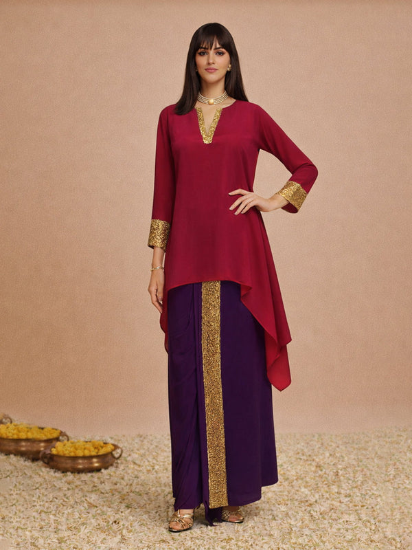 Celebrate Top and Dhoti Pants Set from Shaye India , Co-ord set for women