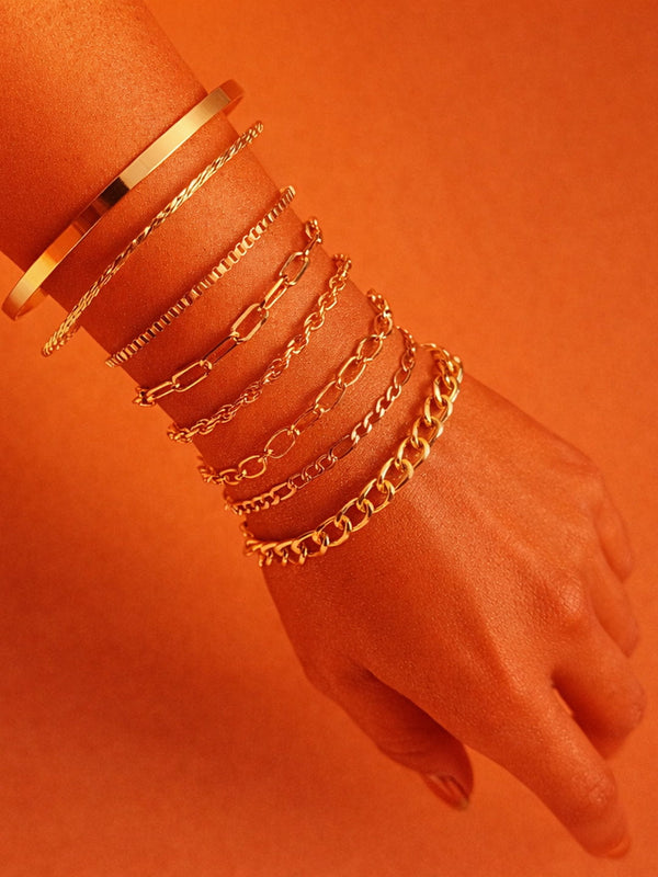 Golden Symphony Stack Bracelet Set from Shaye India , Jewellery for women