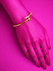 Minimal Aura Gold Cuff Bracelet from Shaye India , Bracelet for women