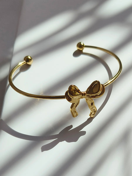 BowBelle Gold Cuff Bracelet from Shaye India , Jewellery for women