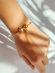 BowBelle Gold Cuff Bracelet from Shaye India , Jewellery for women