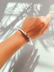 Silver Geo Frame Square Cuff Bracelet from Shaye India , Jewellery for women