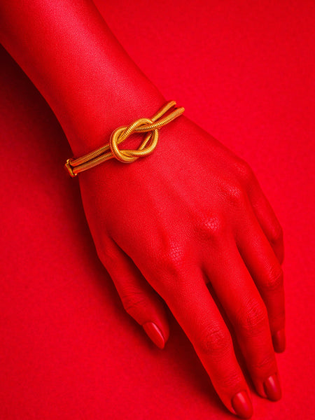 Eternal Knot Gold Bracelet from Shaye India , Bracelet for women