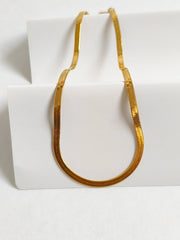 Luna Line Gold Plated Necklace