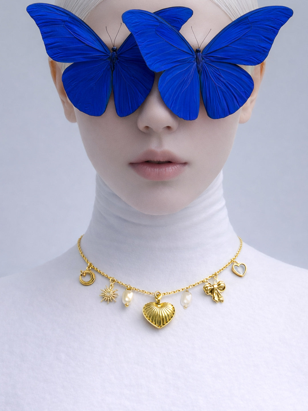 Stellar Heart Gold Necklace from Shaye India , Jewellery for women