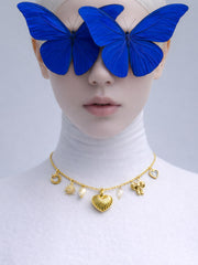 Stellar Heart Gold Necklace from Shaye India , Jewellery for women