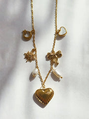 Stellar Heart Gold Necklace from Shaye India , Jewellery for women