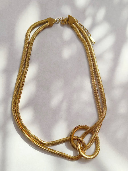 Eternal Knot Gold Necklace from Shaye India , Jewellery for women