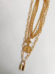 Lock & Layer Necklace