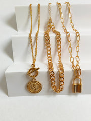 Lock & Layer Necklace