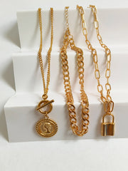 Lock & Layer Necklace