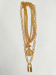 Lock & Layer Necklace