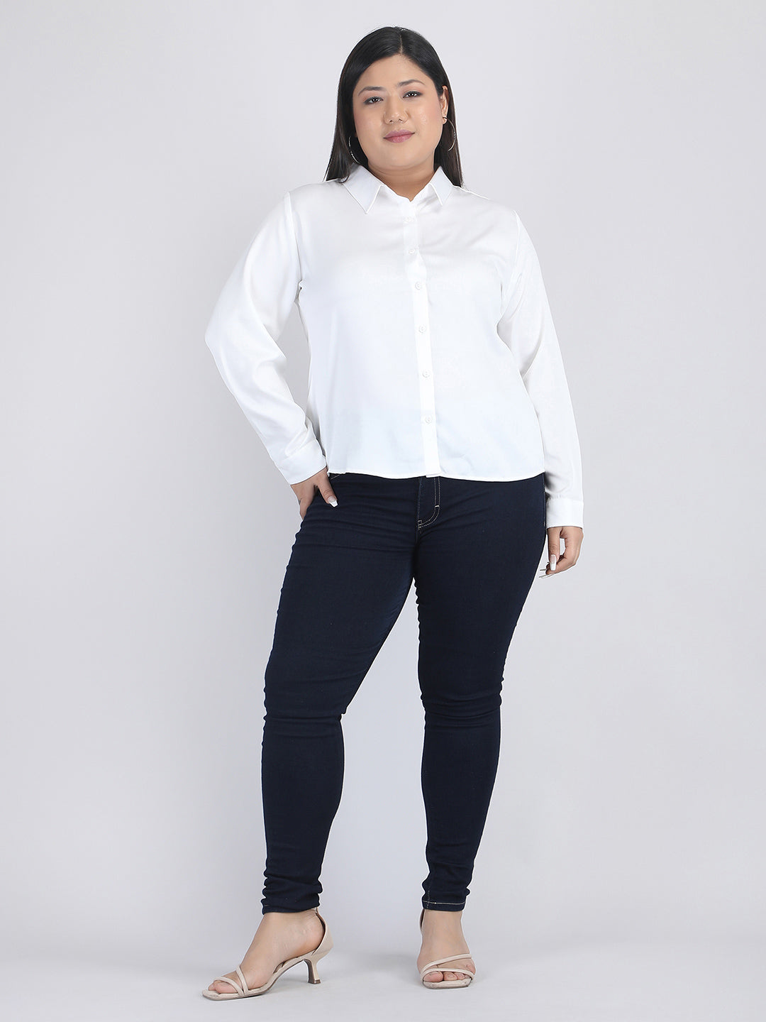 White Button Down Shirt from Shaye , Shirt for women