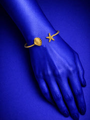 Coastal Charm Gold Cuff Bracelet from Shaye India , Bracelet for women
