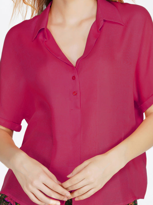 Fuchsia Shirt Top from Shaye , Top for women