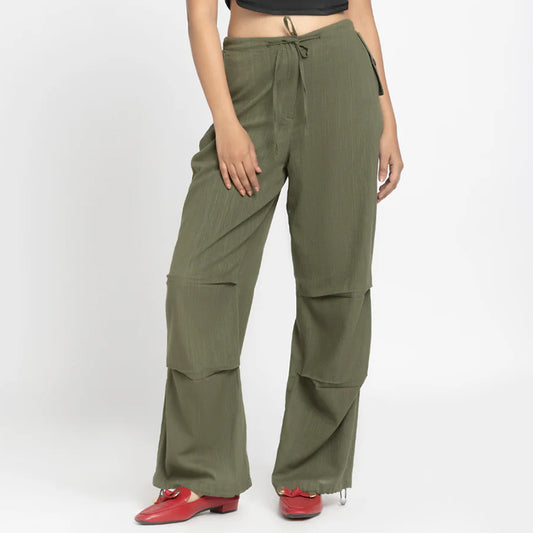 Green Casual Trouser