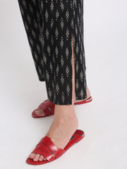 Shaye black coord set cotton floral for women bottom view