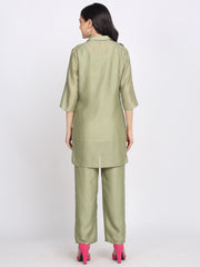 Green Gold Floral Embroidered Kurti from Shaye India , Kurti for women