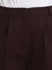 Shaye wine pants jacquard straight for women detail view